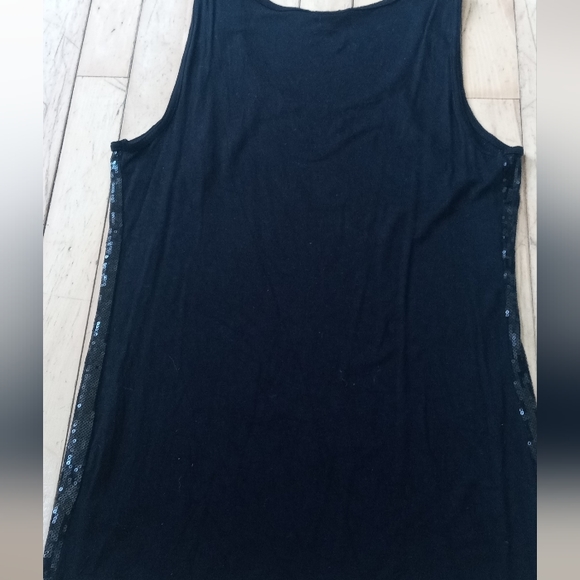 Vintage Reitmans Black Sequined Sleeveless Top 🌿 Medium - Picture 5 of 5